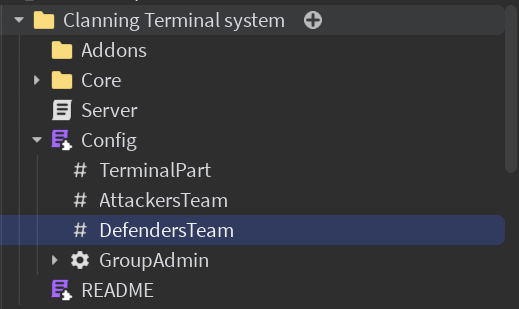 Configure the terminal